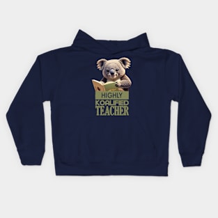 Just a Highly Koalified Teacher Koala 8 Kids Hoodie